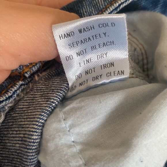 Juniors Nectar Clothing- Denim Skirt with raw hem- Size Small - Picture 8 of 8